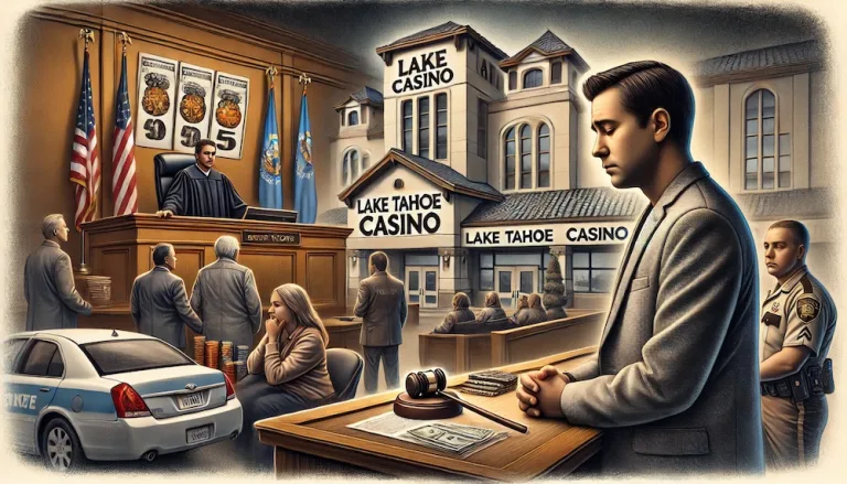 a man being sentenced to 55 years for a fatal shooting at a Lake Tahoe casino