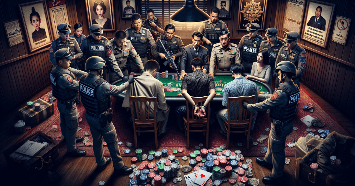 Thai Authorities Arrest Foreigners for Illegal Poker Game Amid Broader Gambling Clampdown