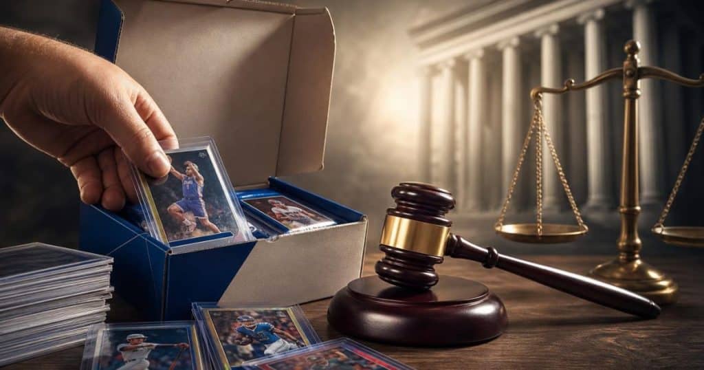 Sports Card Box Breaking Faces Legal Gamble