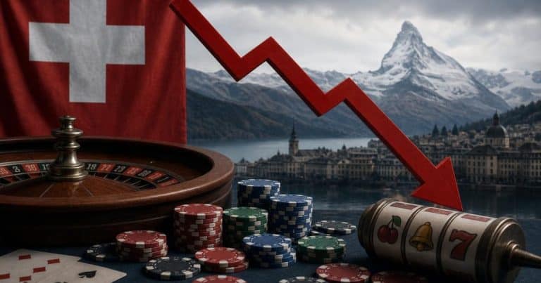 Swiss Gambling Industry Sees Revenue Decline in 2025