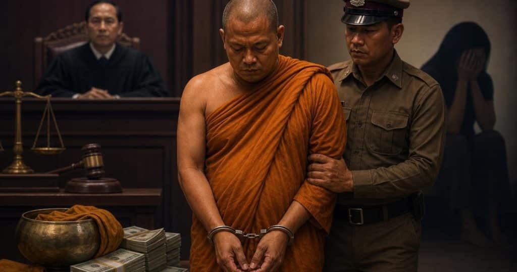 Buddhist Monk Sentenced to 12 Years for Embezzlement and Sextortion