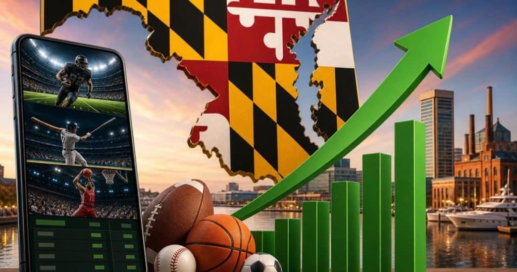 Maryland Sees 29.6% Year-on-Year Rise in Sports Betting Handle for June