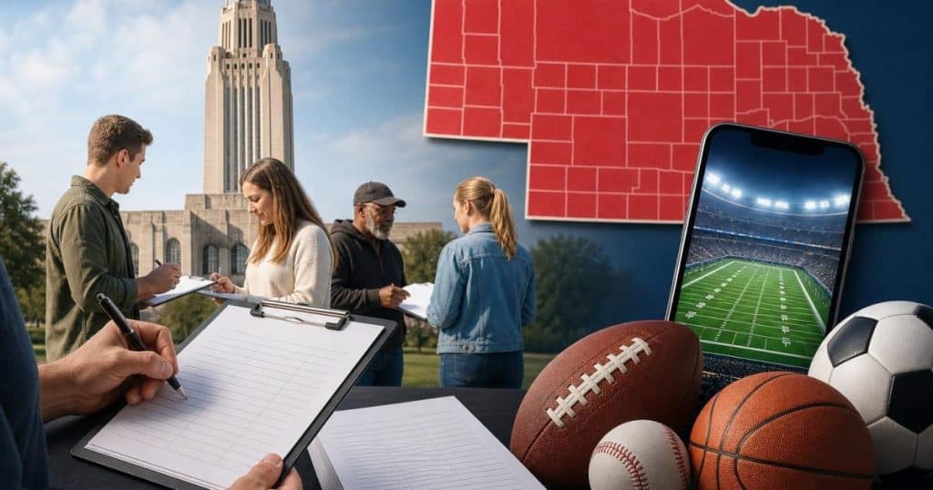 Nebraska Group Pushes Online Sports Betting with Ballot Petitions