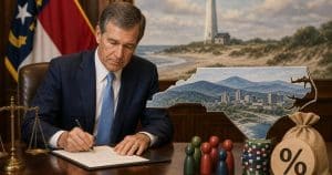 North Carolina Governor Signs Budget with 6% Tax on Prediction Markets