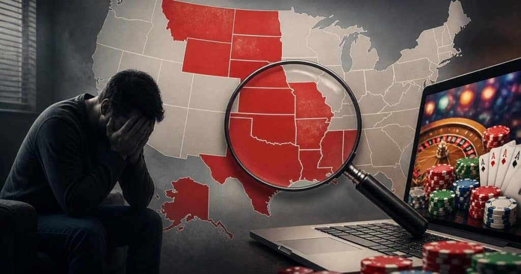 CasinoReviews.net Study Shows States Without Regulated Online Gambling Lead in “Gambling Addiction” Searches