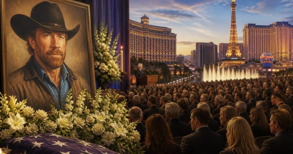 Chuck Norris’ Memorial Service Draws Crowd in Vegas Months After Death